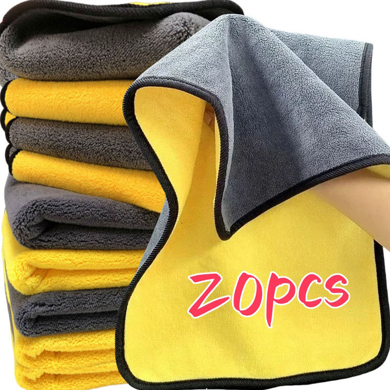 Microfiber Car Drying Towel Super Absorbent - 1/20 stücke verdicken Mikro faser tücher