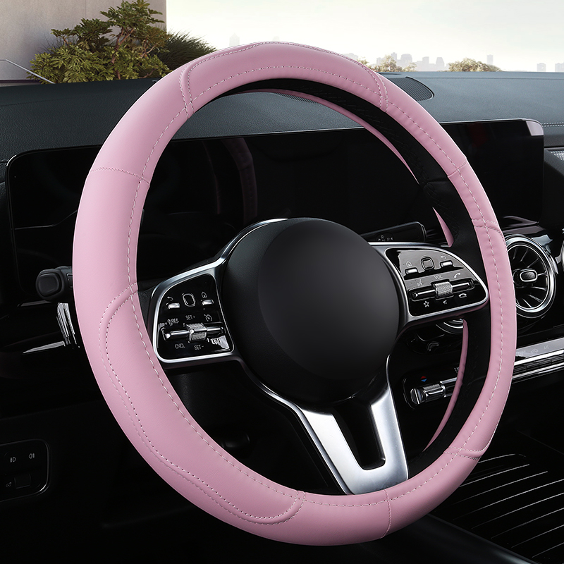 Car Steering Wheel Cover Anti Slip Breathable - Auto-Lenkradbezug aus rutschfestem Leder, universeller Auto-Lenkrad-Schutzhülle,