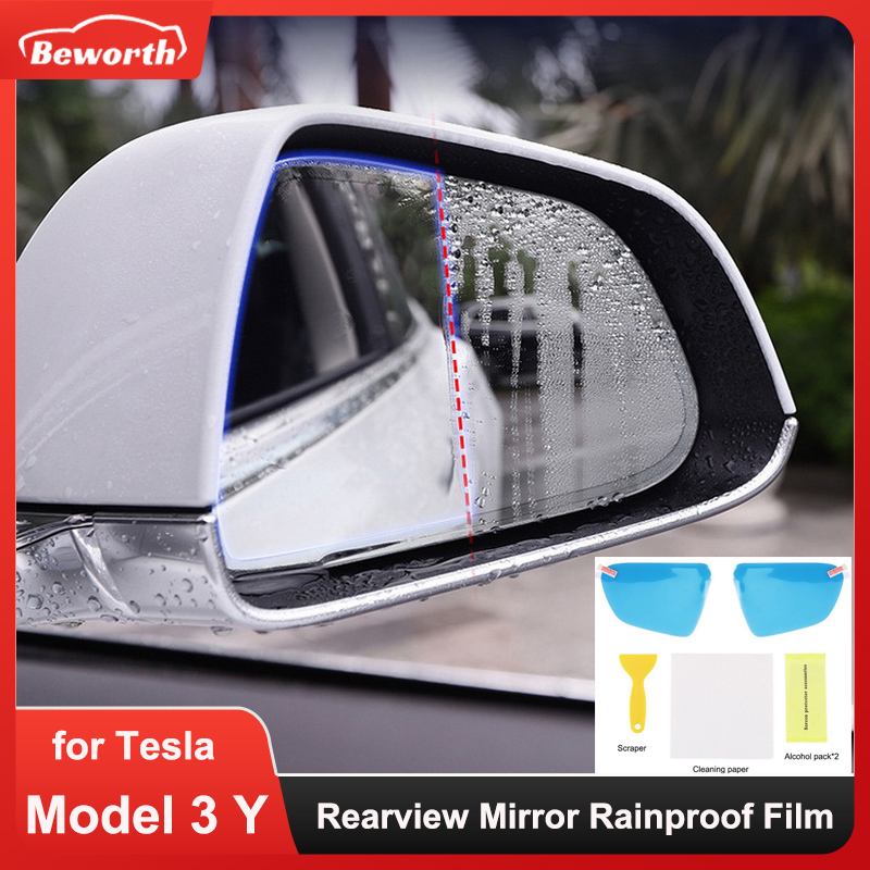 Anti Glare Car Rearview Mirror Film - 2 stücke Rückspiegel Regendicht Film für