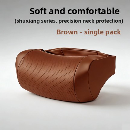 Memory Foam Car Neck Pillow Lumbar Support - Memory-Schaum-Autokissen aus PU-Leder, Auto-Nackenstützkissen, Sitzkopfstützenkissen für
