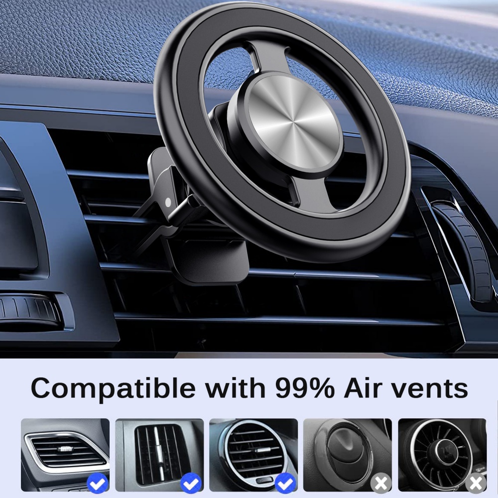 Magnetic Phone Holder For Car Vent - Magnetische Auto-Handyhalterung Mini Universal Magnet Auto-Lüftungsclip