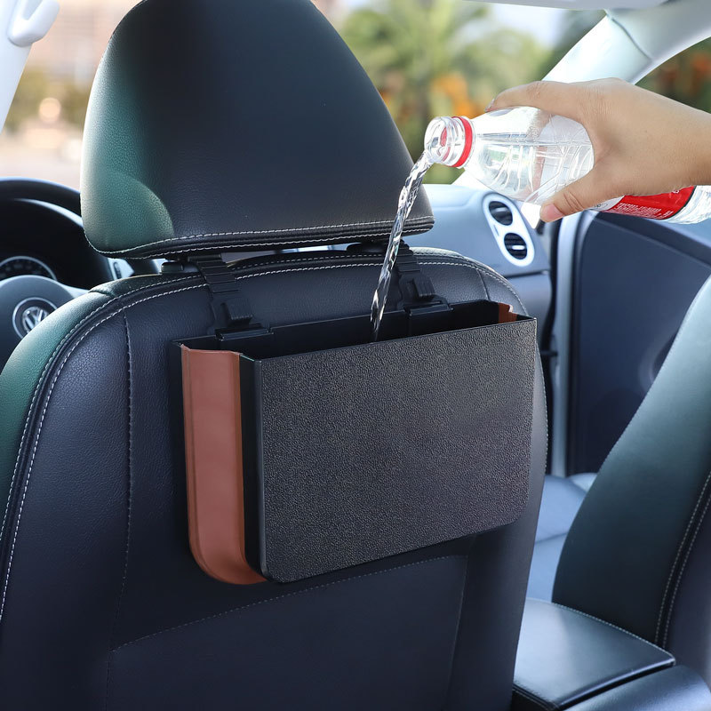 Waterproof Car Trash Can With Lid - Auto Mülleimer hängen klappbare tragbare wasserdichte