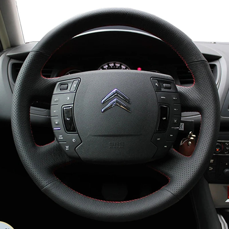 Für Citroen C5 2007-2015 DIY H – Car Steering Wheel Cover Anti Slip Breathable Bewertung und Preis