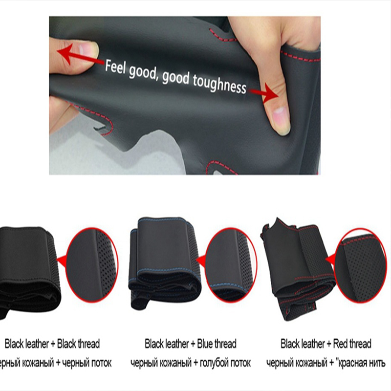 Für Citroen C5 2007-2015 DIY H – Car Steering Wheel Cover Anti Slip Breathable Bewertung und Preis