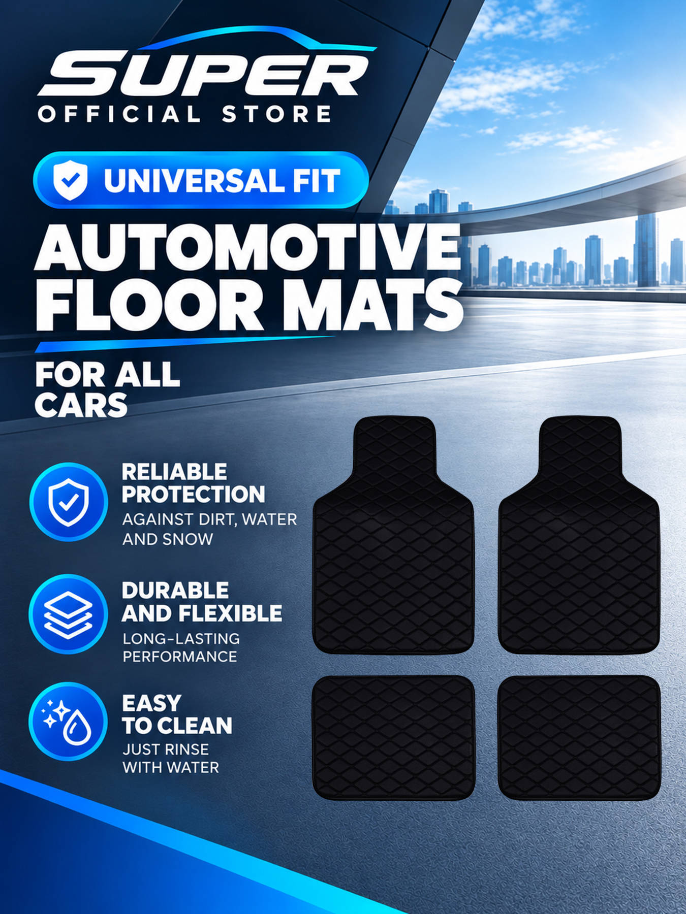 Komplettes Set von Autofußmatt – Car Floor Mats Universal Waterproof Leather Bewertung und Preis