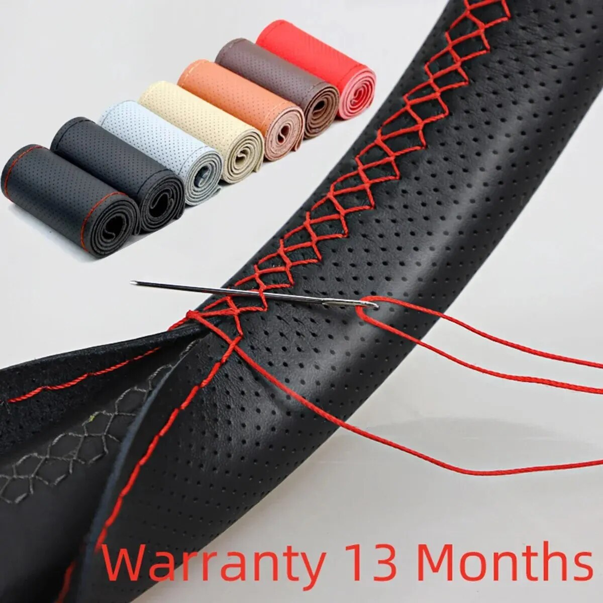 Universeller Leder-Auto-Lenkra – Car Steering Wheel Cover Anti Slip Breathable Bewertung und Preis