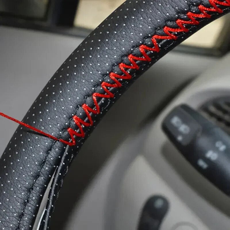 Universeller Leder-Auto-Lenkra – Car Steering Wheel Cover Anti Slip Breathable Bewertung und Preis
