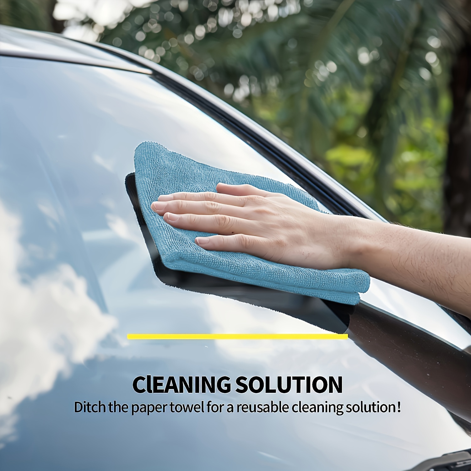 5-50 Stück Hellblaues Mikrofas – Microfiber Car Drying Towel Super Absorbent Bewertung und Preis