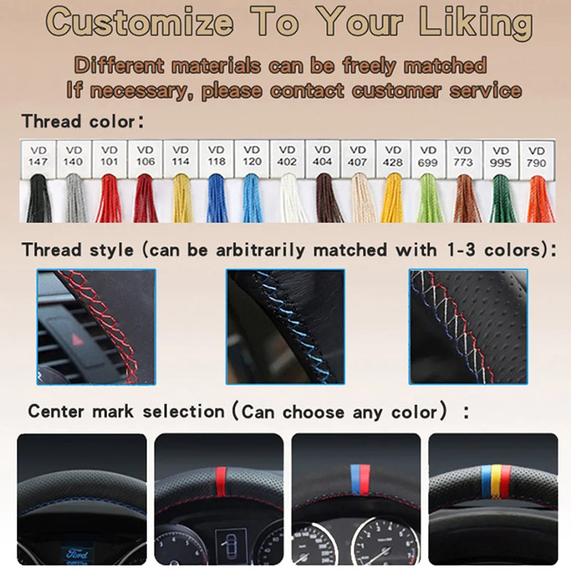 Für GAC Trumpchi Empow 2021-20 – Car Steering Wheel Cover Anti Slip Breathable Bewertung und Preis