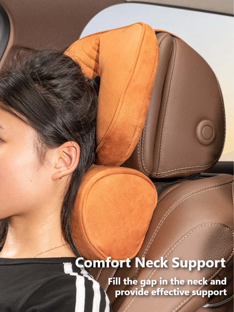 Weiches Wildleder-Autositzkiss – Memory Foam Car Neck Pillow Lumbar Support Bewertung und Preis