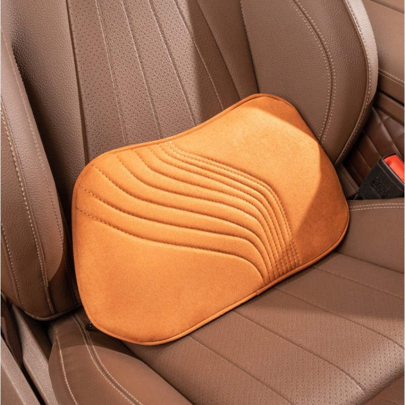 Weiches Wildleder-Autositzkiss – Memory Foam Car Neck Pillow Lumbar Support Bewertung und Preis