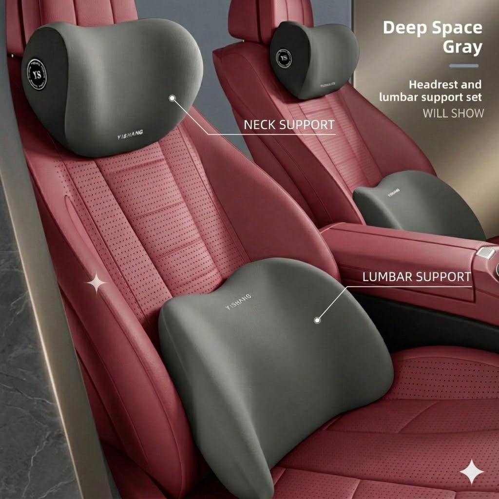 Auto-Kopfstütze & Lendenwirbel – Memory Foam Car Neck Pillow Lumbar Support Bewertung und Preis